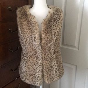Cheetah print vest